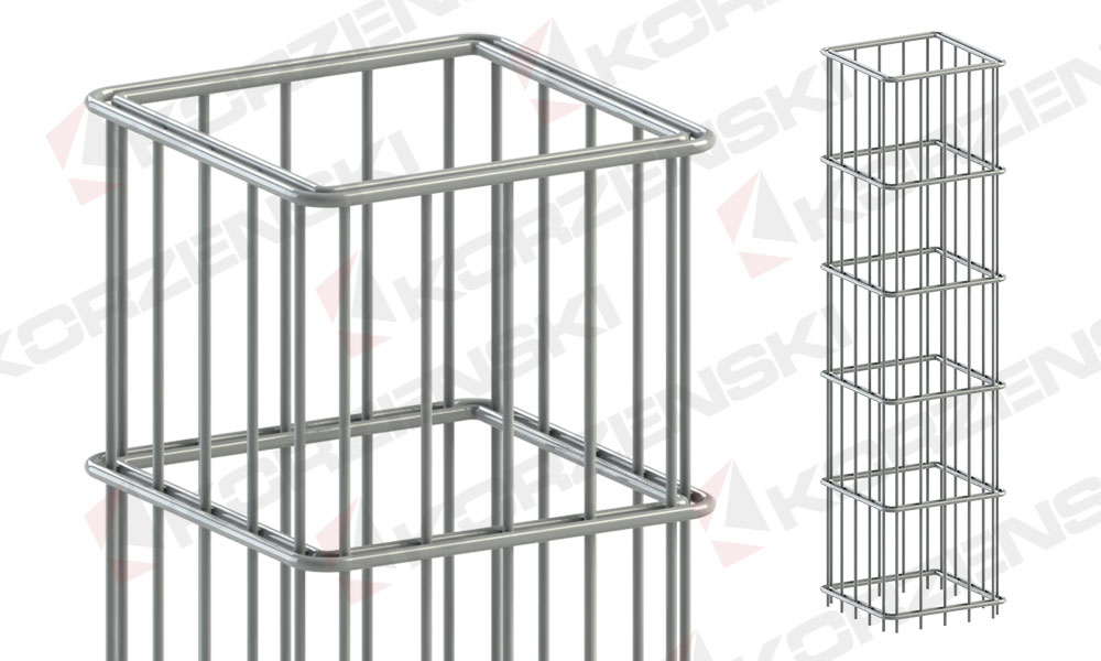 Gabionen Säule 420x270mm, 0800mm, Feuerverzinkt 