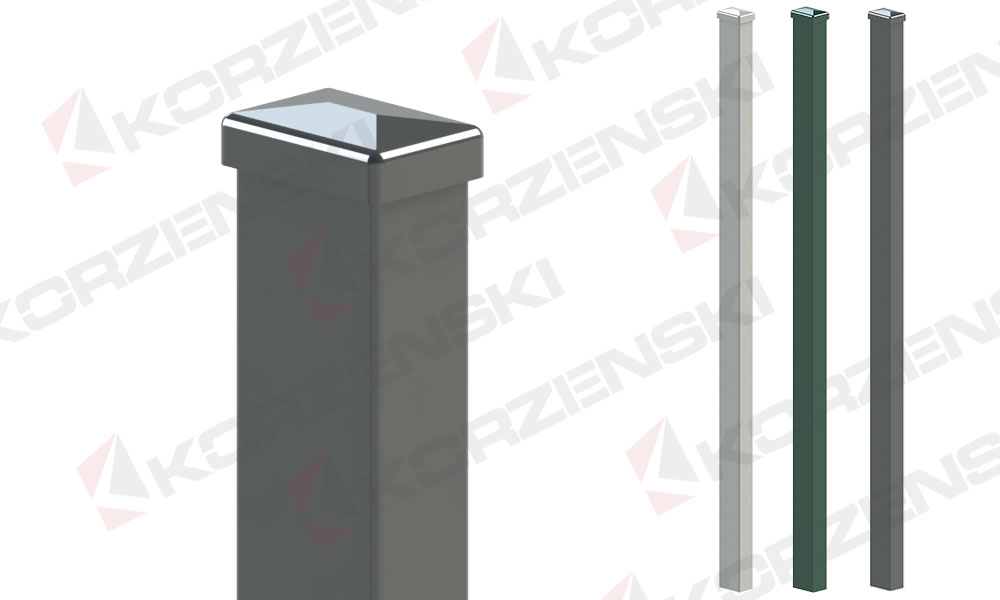 Pfosten Typ U, 0830mm, RAL7016 Anthrazitgrau 
